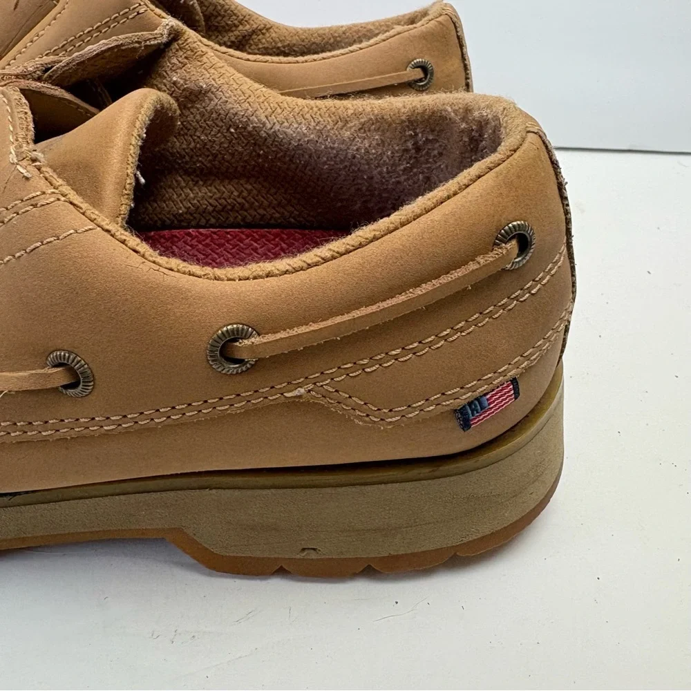 Polo Ralph Lauren Tan Loafers with Moccasin Stitching Men’s size 10.5 D Leather - Picture 2 of 13